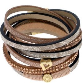Besonders prachtvoll gestaltetes Armband zusammengesetzt aus verschiedensten wunderschönen Schmuckkomponenten
